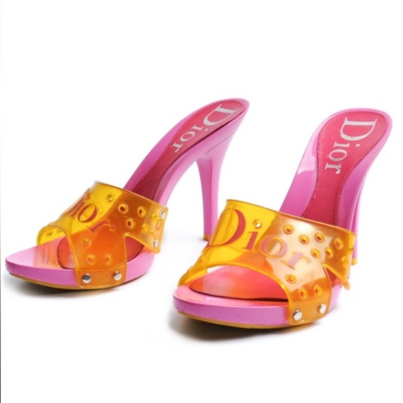 RARE Vintage Christian DiorJelly Platform Barbie Heels💖Price Firm! - Picture 12 of 12